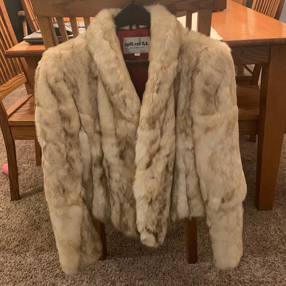 split end Ltd Rabbit fur jacket